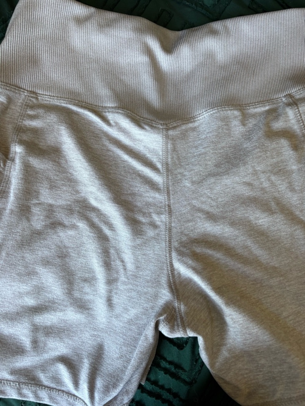 Zobha Light Sand Colored High-Waist Bike Shorts - Picture 4 of 4